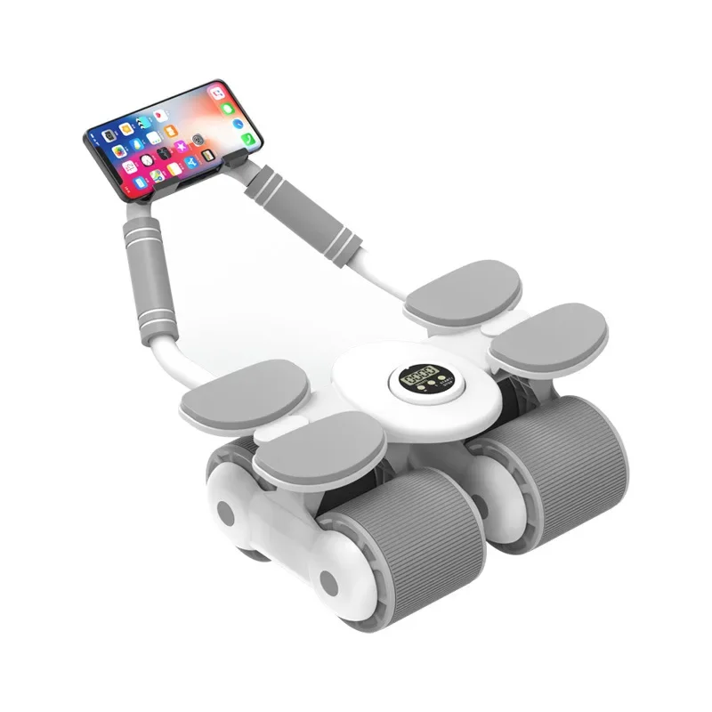 Four Wheel Elbow Support Abdominal Wheel Rebound Ab Muscle Trainer Contraction Lean Belly Support Fitness Exercise