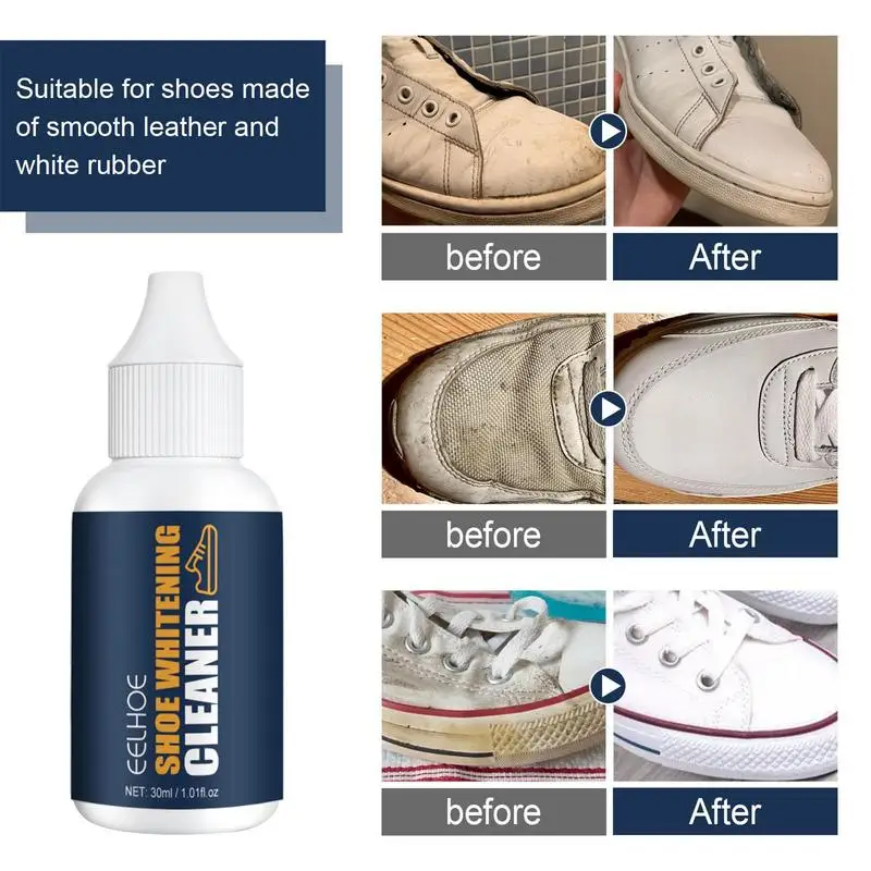 Shoe Whitening Cleanser Deep Cleaning Brightening Remove Yellow Stains Maintenance of Sports Shoe Edge Decontamination Cleaner 4