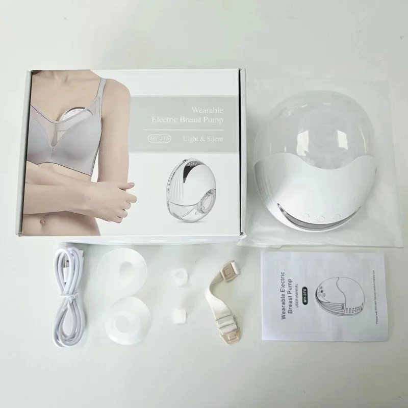 Electric Silent Fully Automatic Underwear Hands-free Support for Pregnant Women Bilateral Breast Pump Portable Milking Machine