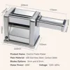 Electric Pasta Maker Stainless Steel Noodle Machine with Roller&Cutter Adjustable 7 Thickness &2 Width for Spaghetti, Fettuccini 5
