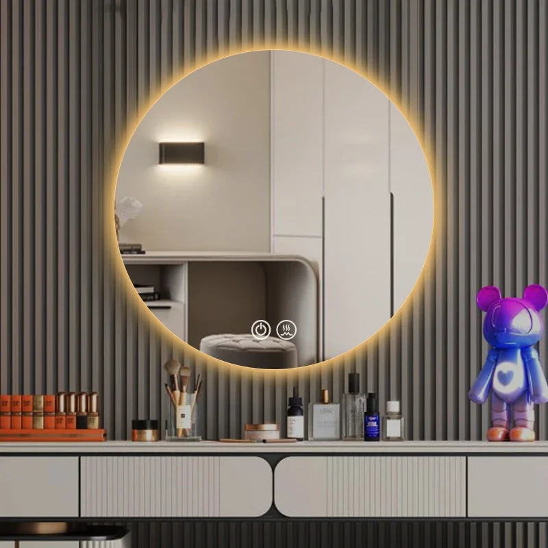 Fogless Smart Mirror Warm White Light Design Bathroom Mirror Jeweler Touch Espejo Aumento Maquillaje Con Luz Bathroom Fixtures