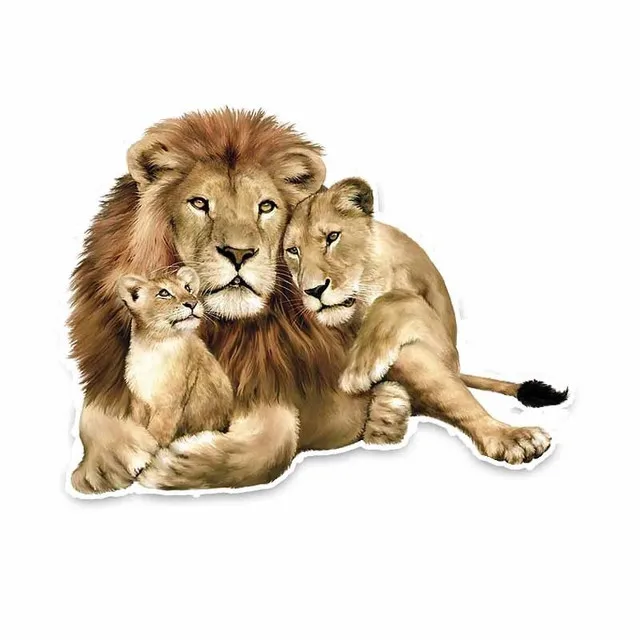 

Lion Family Car Sticker Yapıştrması 18CM