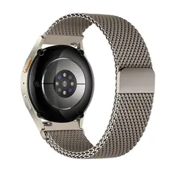 Magnetic Metal Replacement Wristband Strap, 18mm - 22mm - Width 20mm (Titanium color)