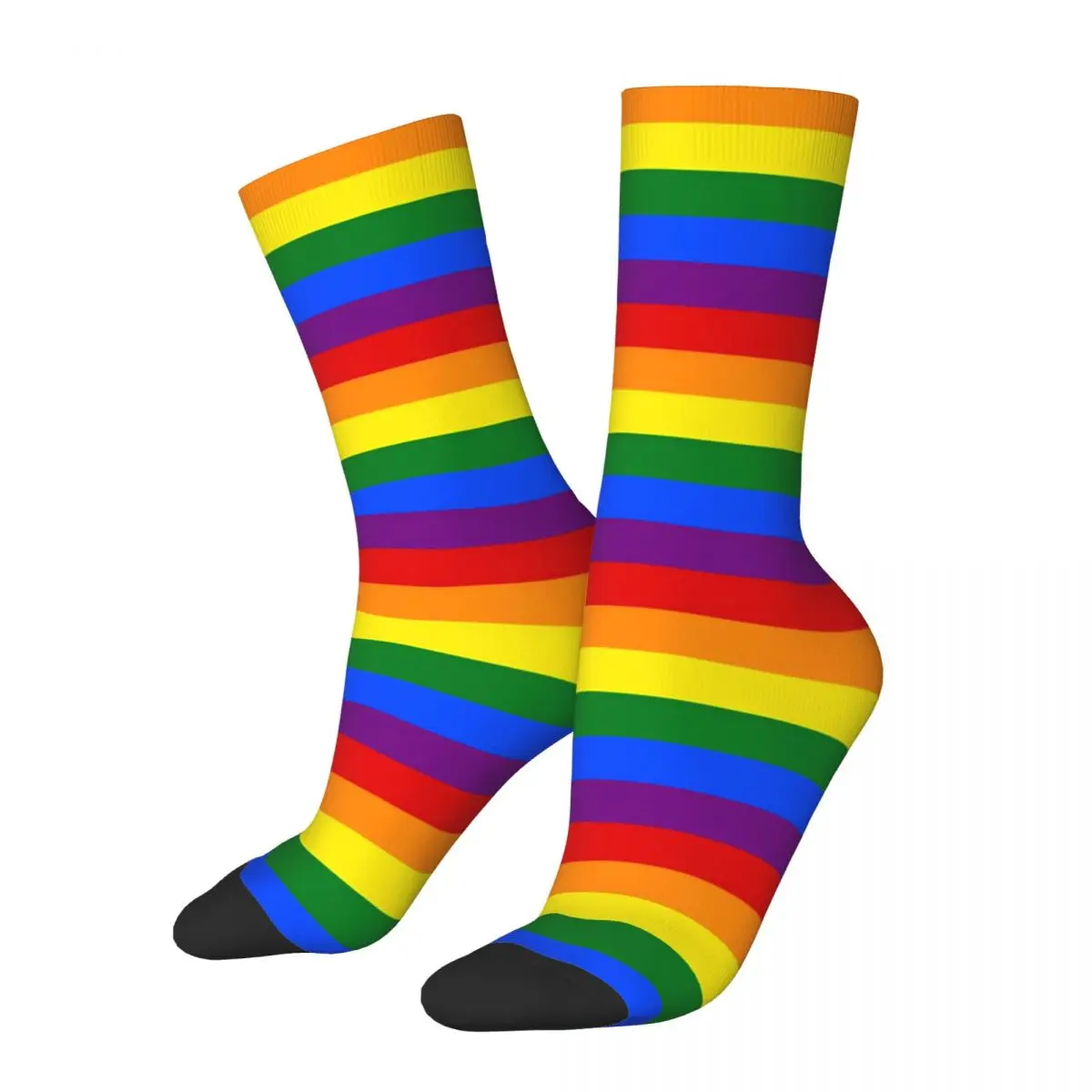 

Rainbow Pride Flag Socks Male Mens Women Summer Stockings Polyester