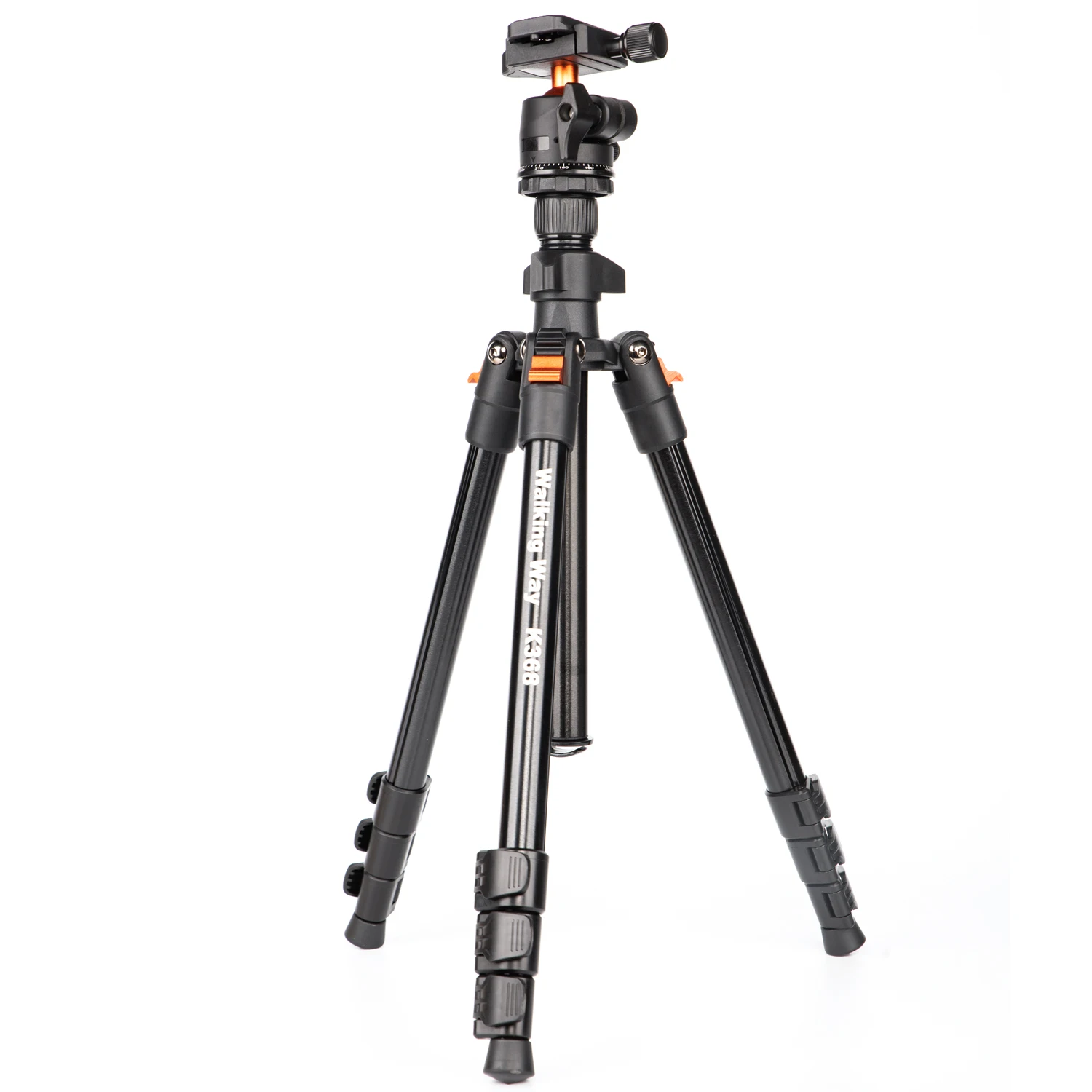 WalkingWay 62.99 Inch Professional High Camera Tripod for DSLR Portable Aluminum Travel Tripod with 360Degree Panorama Ball Head