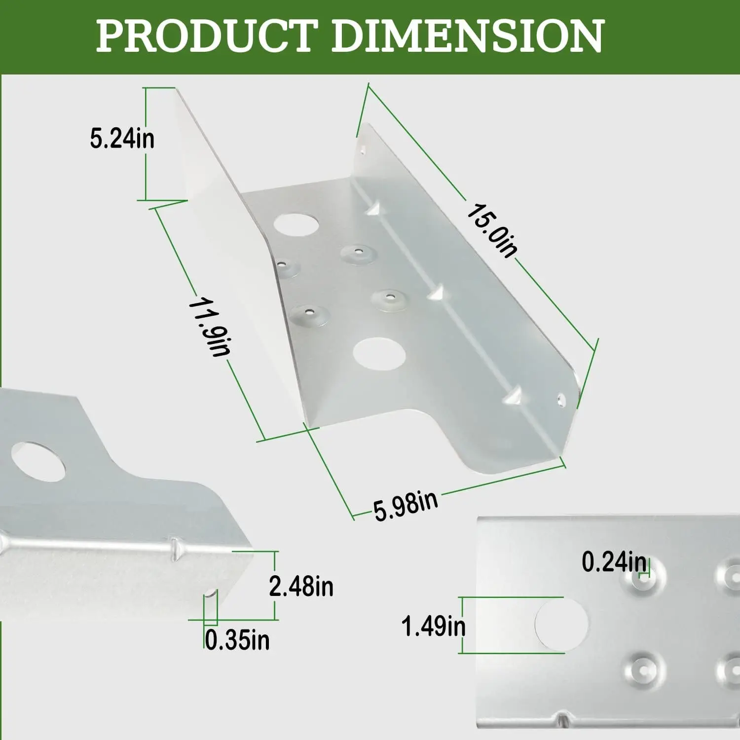 TML 703-05441A Muffler Mounting Bracket Replacement for Craftsman Troy Bilt Murray RZT 17 22 42 50 54 50KW 54KW 50VT Lawn Mower