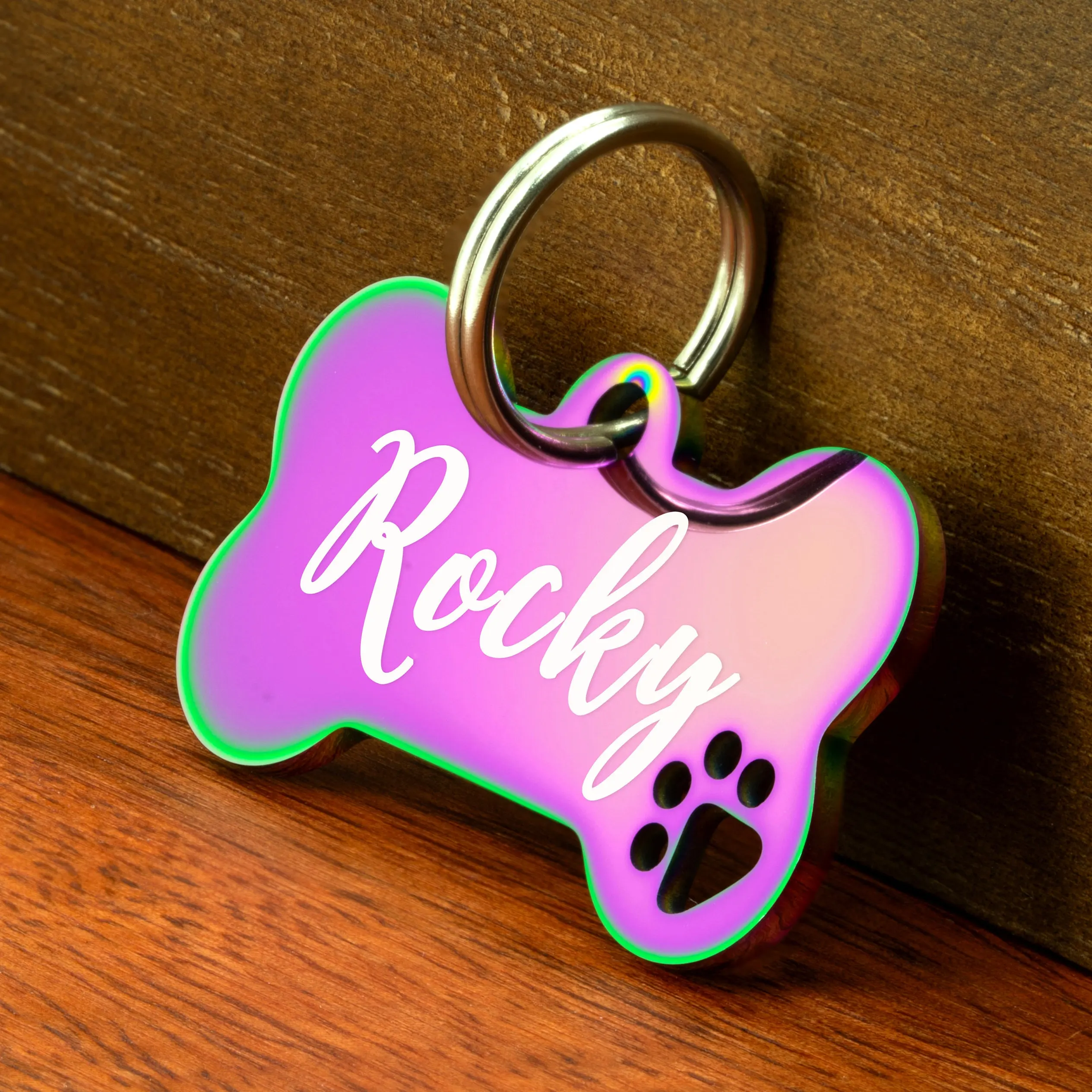 Pet ID Tags Dog ID Tag Name Custom Engraved Personalized Cats Bone Pet Gift Stailless Both Side
