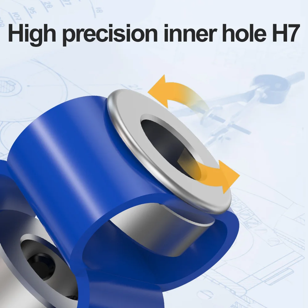 GTRIC 8-shaped Coupler D23L32 Type Plastic Flexible Eccentric Declination Elastic Coupling for Encoder