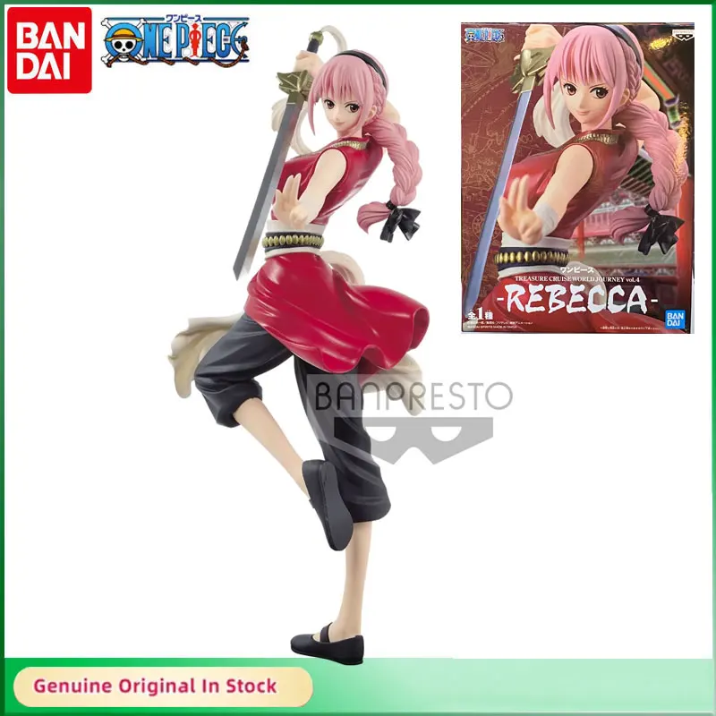 

BANDAI Original ONE PIECE TREASURE CRUISE World Journey Vol.4 Rebecca Anime Action Figure Desktop Ornaments Cartoon Figure Model