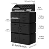 Makeup Cosmetic Organizer Storage Drawers Display Boxes Case with 12 Drawers (Black) 3