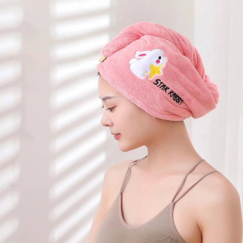 Women Magic Microfiber Hair Towel Shower Cap microfiber towel,shower cap,hair towel