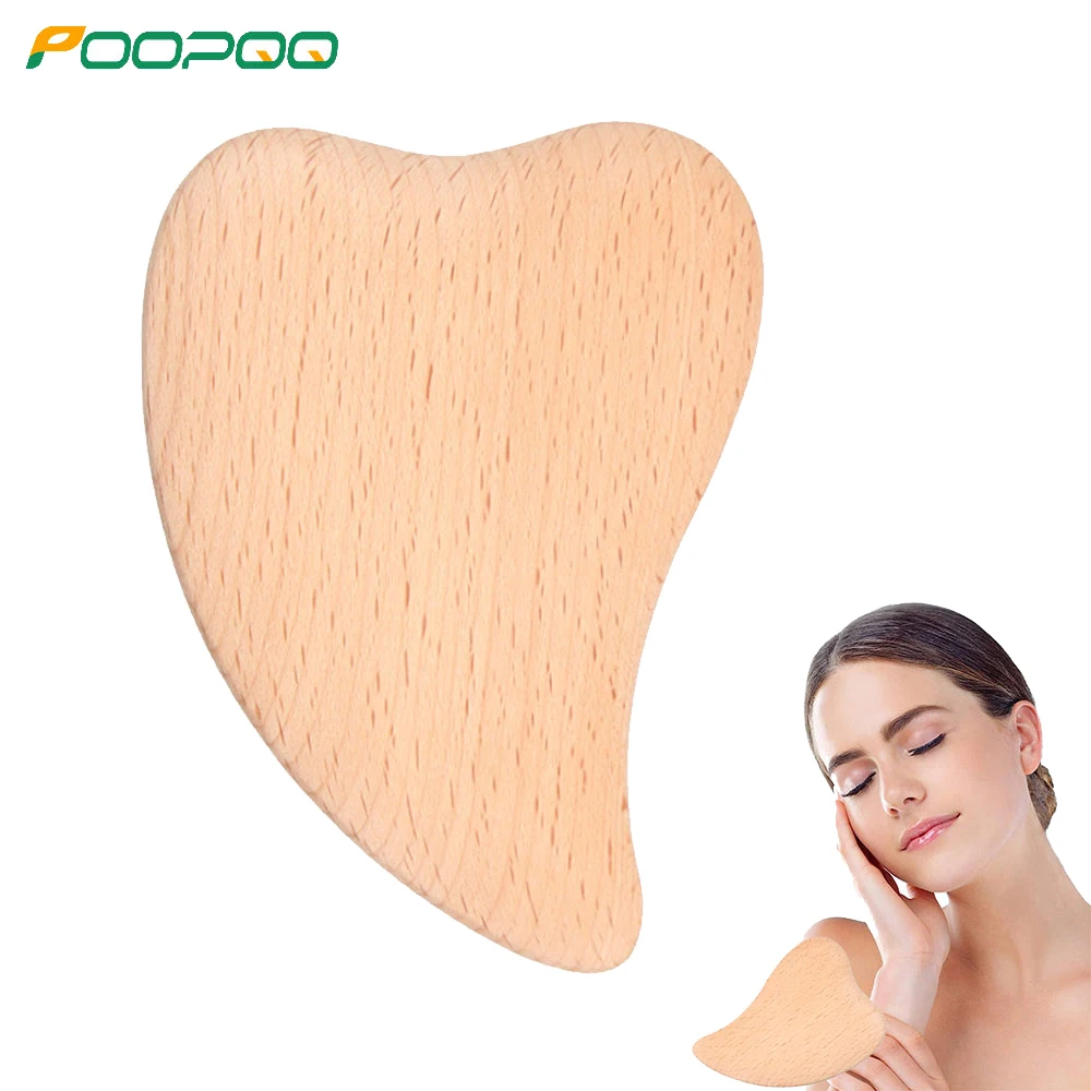 Wooden GuaSha Scraping Massage Tool GuaSha Board - Body Care Scraping Massage Tool - Relaxing Soft Tissue Tool, Reduce Head Pain