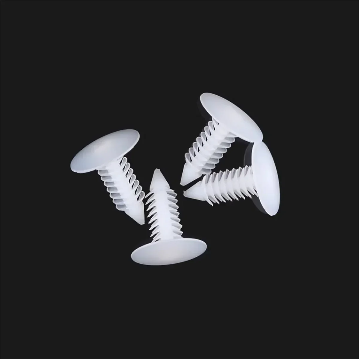 Black White Nylon Tree Shaped Automotive Rivets Automotive Push Type Plastic Snap Rivets