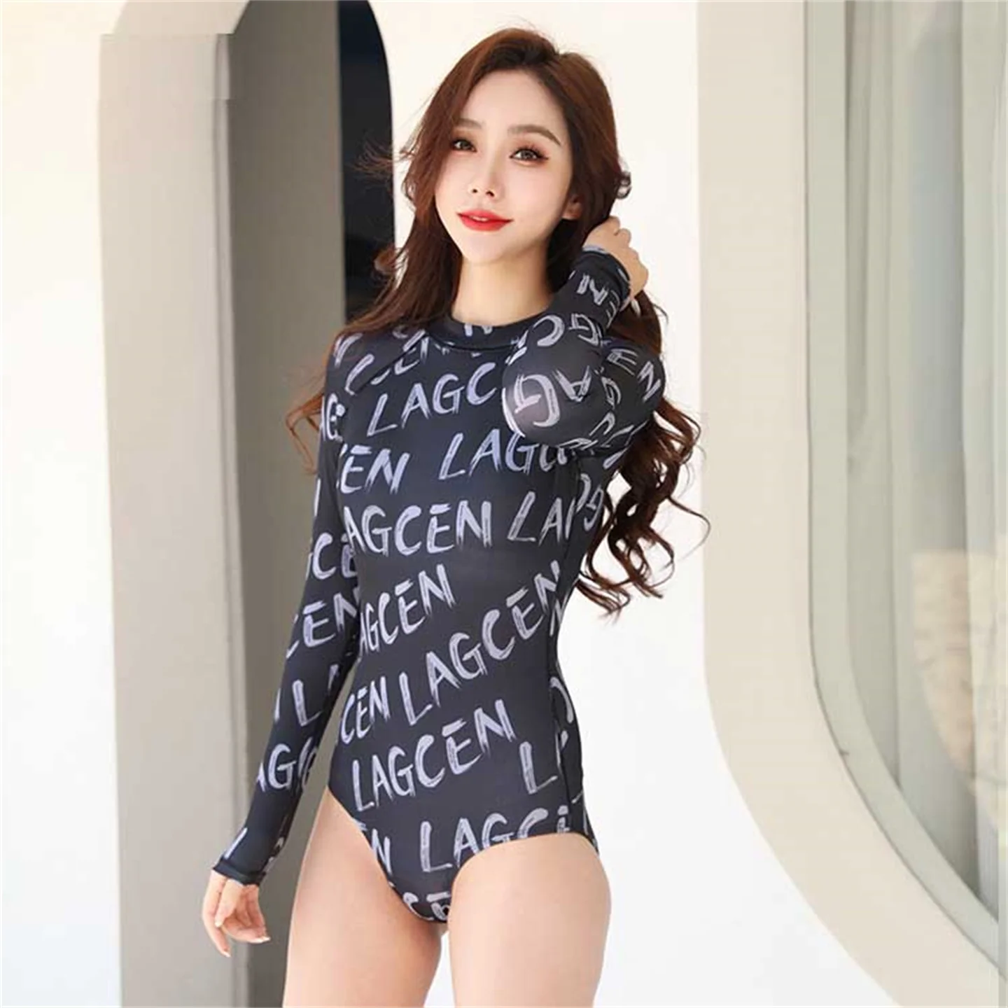 

Костюм для дайвинга с длинным рукавом, черный