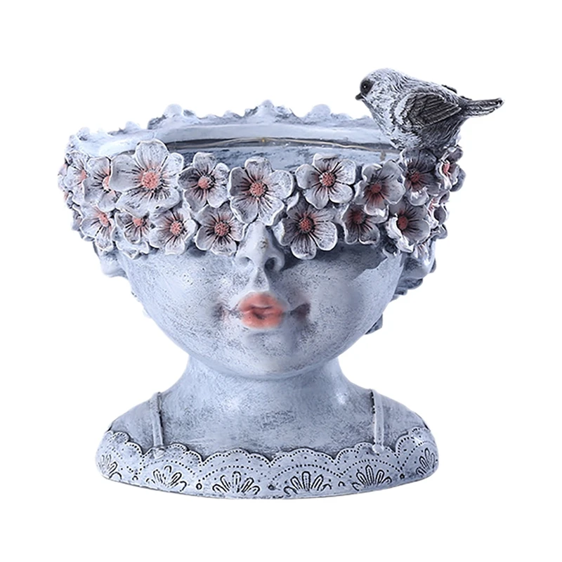 Solar Powered Garden Staues,Little Girl Garden Statues Bird Feeder Bath