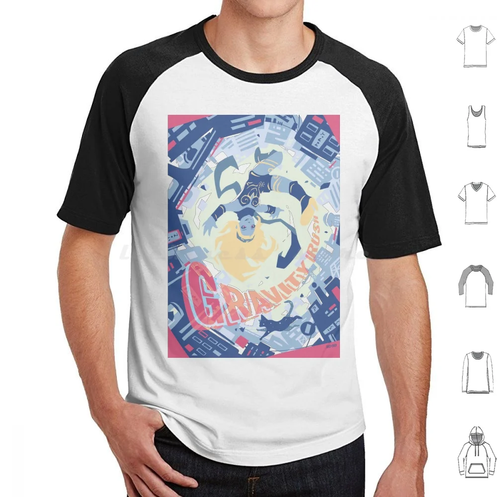 Maglietta Gravity Rush Big Size 100% Cotone Gravity Rush Kat