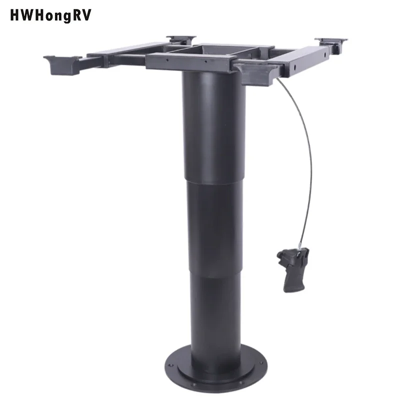 Height Adjustable Pneumatic Gas Lifting Table Pedestal Camping Table Base Support For Boat /Marine/Caravan/RV