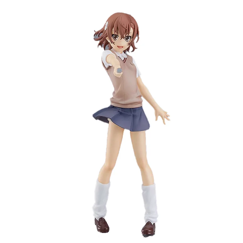 

Stock Original GSC Good Smile Pop Up Parade Mikoto Misaka Toaru Kagaku No Railgun T Action Anime Figure Model Toys Doll Gift