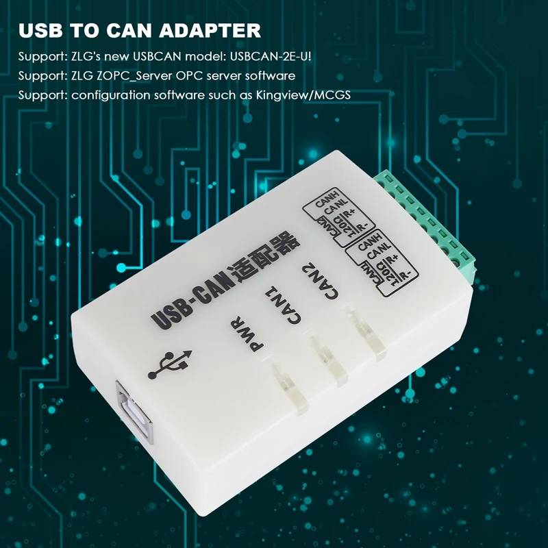 CAN Bus Analyzer Canopenj1939 USBCAN-2A USB To CAN Adapter Dual Path Compatible ZLG