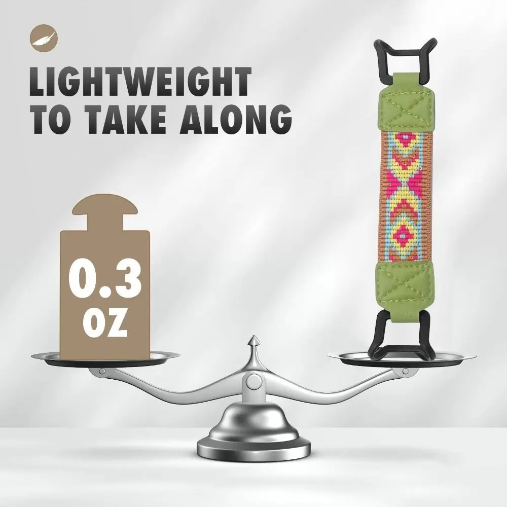 PU Leather 6-8" eReader Secure Hand Strap Versatile High Elastic Tablet Finger Grip Holder for Kindle/Kobo/Voyaga/Lenovo