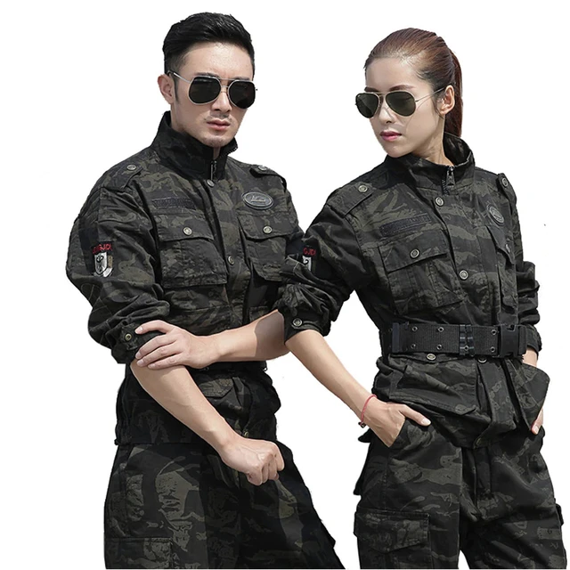 Uniforme Militar para hombre y mujer, traje táctico de camuflaje, Uniforme  táctico del ejército, ropa de caza Militar - AliExpress