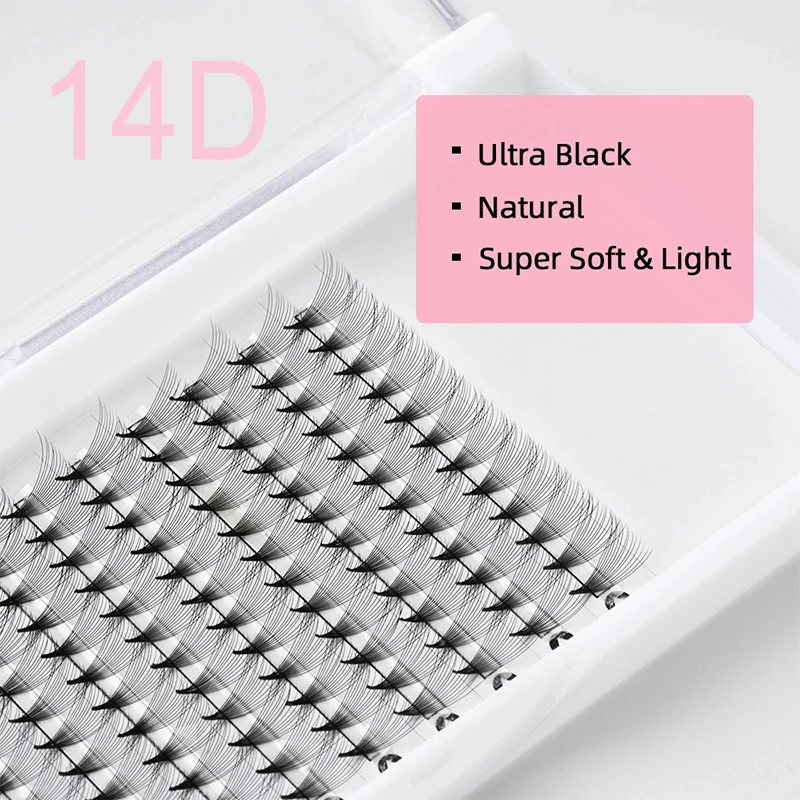 

14D Pointy Base 0.05mm maquillaje eyelashes 14D Sharp Stem False Eyelashes makeup lashes Premade Fans Eyelashes Extension