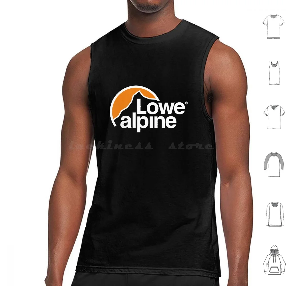 Lowe Alpine camisetas sin mangas de algodón con estampado