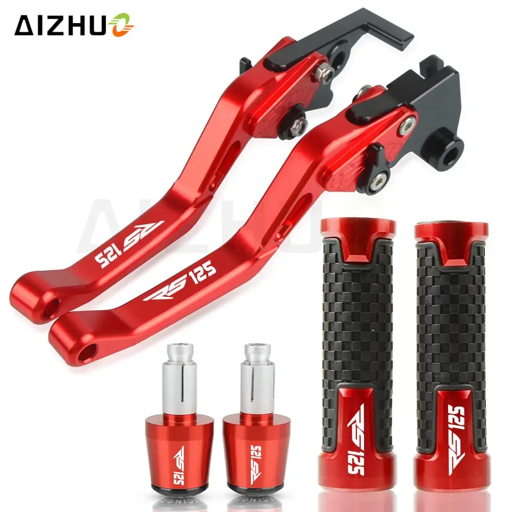 

For APRILIA RS125 2006-2010 CNC Aluminum Brake Clutch Levers Handlebar Handle Grips Ends RS 125 RS-125 2009 2008 2007