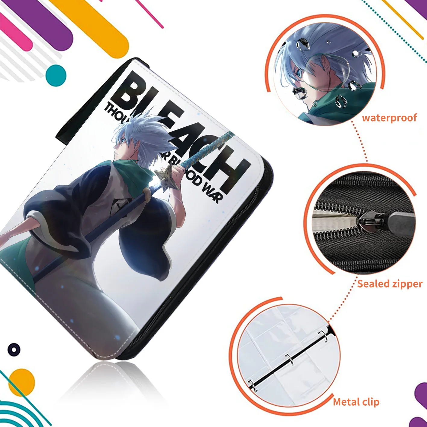 Bleach Card Binder 9 Pocket Trading Card Holder Anime Card Binder