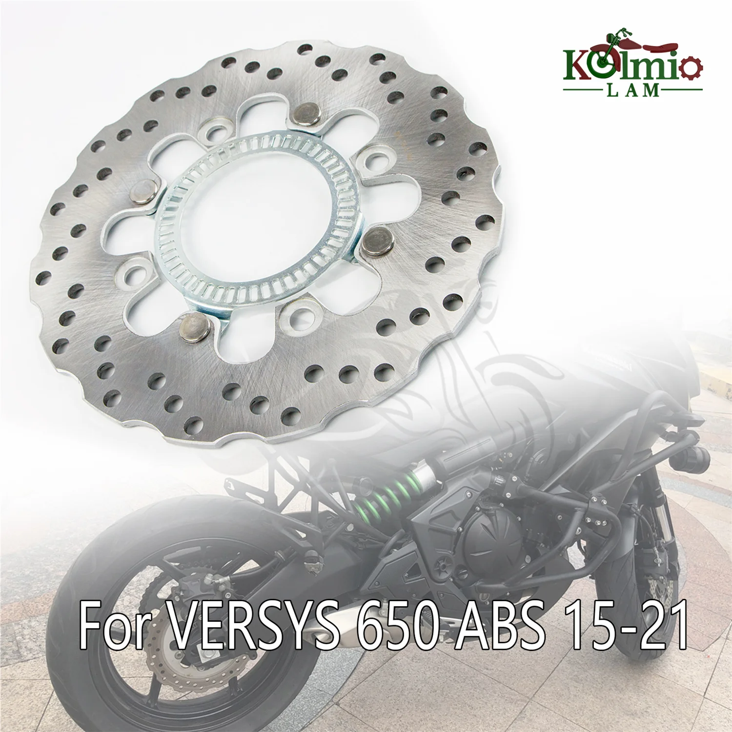 Front & Rear Disc Brake Rotors For KDX & KLX Motorcycles - 220mm Stainless Steel