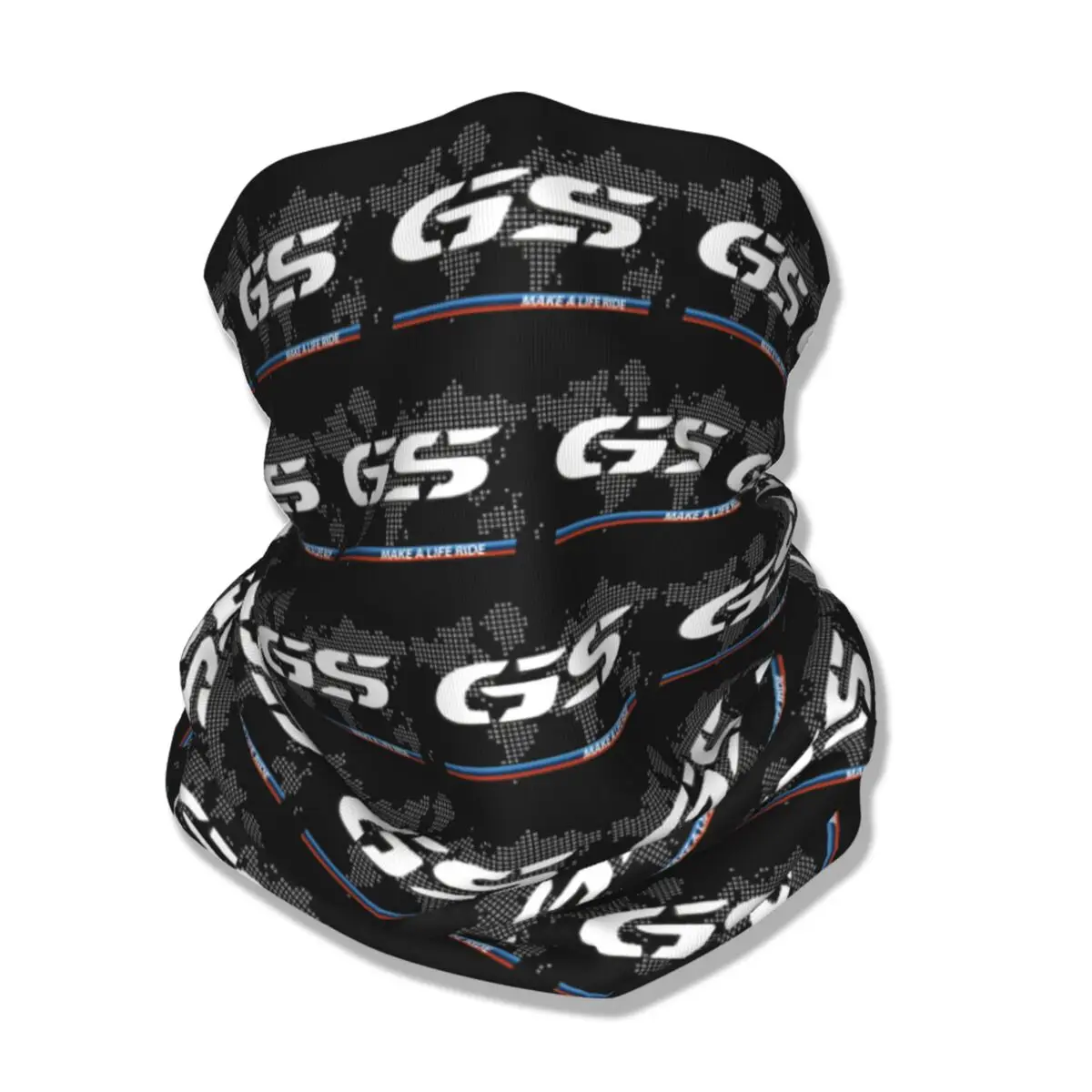 Cycling Bandana Neck Gaiter Multifunctional Bandana GS World Map Bandana Neck Gaiter Printed Motocross Race Mask Scarf Multi-use Cycling Scarf Outdoor Sports Unisex Adult Winter
