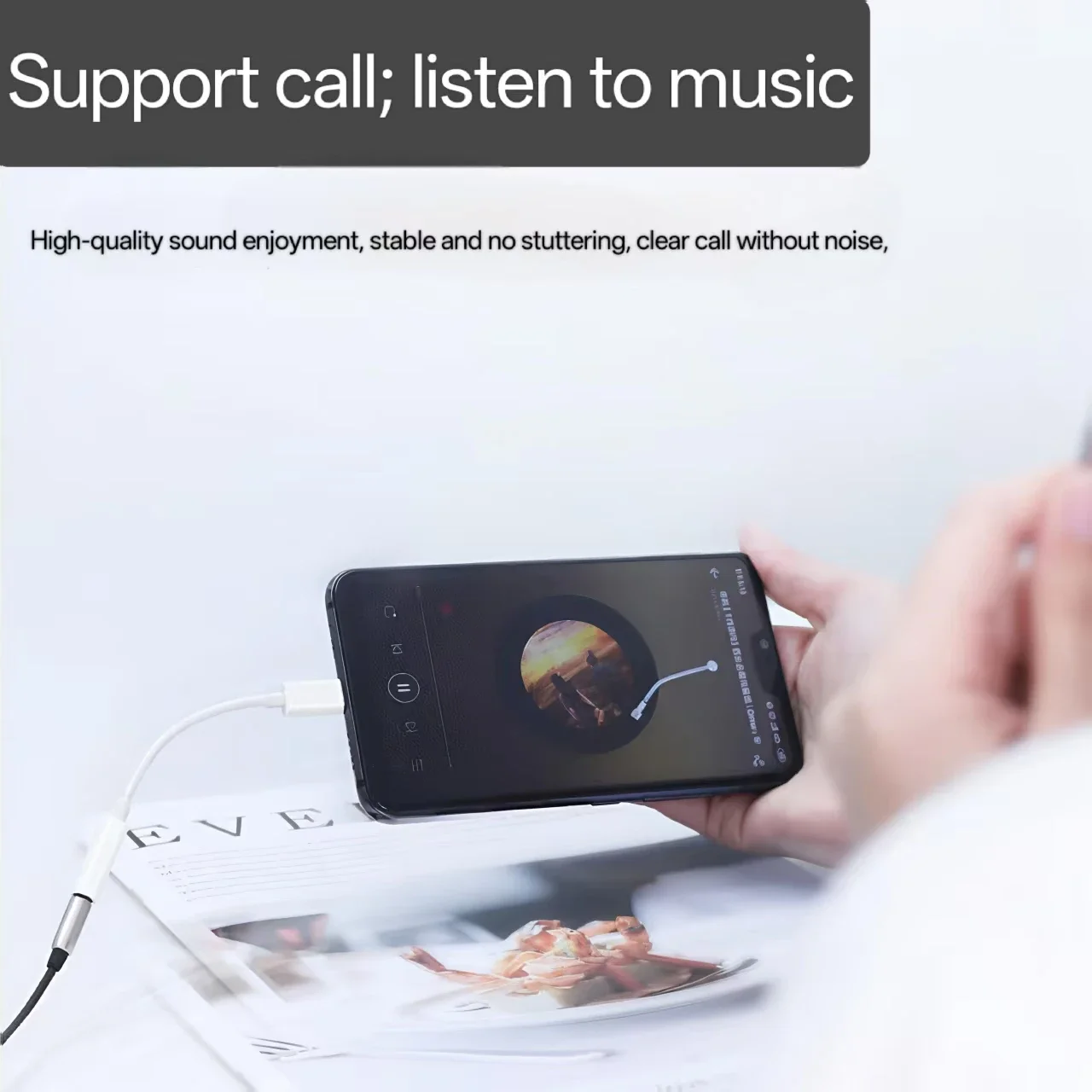 Universal Type-C to 3.5mm Audio Adapter - Premium USB-C to Headphone Aux Cable