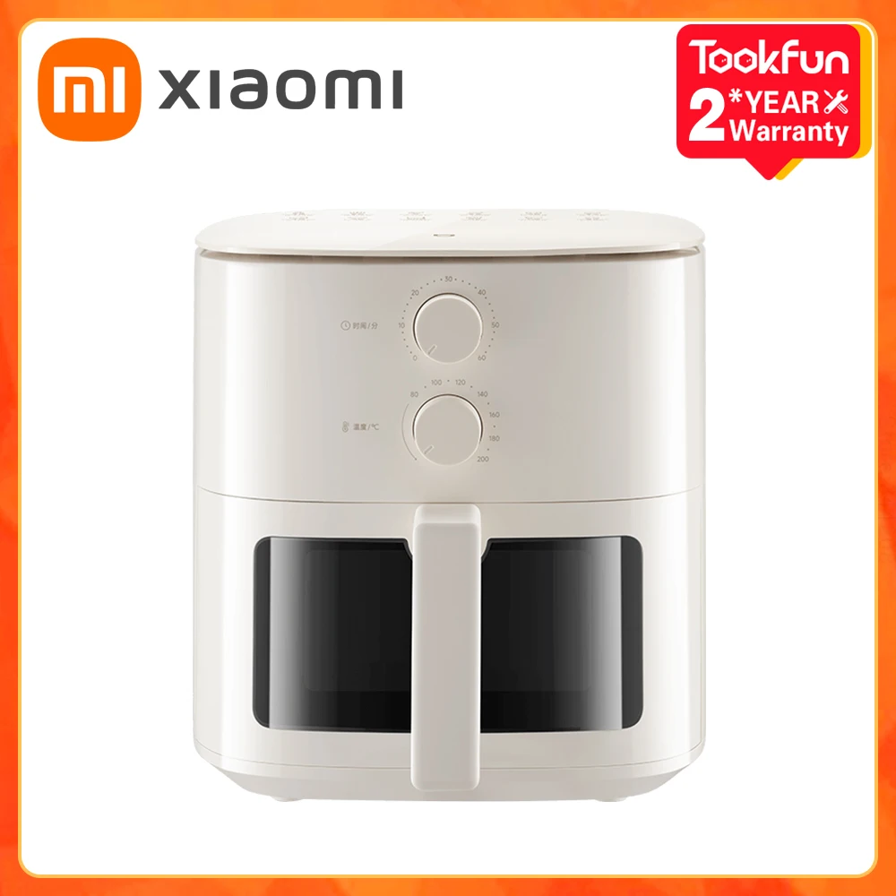 

Электрическая воздушная фритюрница XIAOMI MIJIA N1 5L, электрическая фритюрница без масла, фритюрница для картофеля фри, автоматическая конвекционная печь 1200 Вт с дальним инфракрасным обогревом