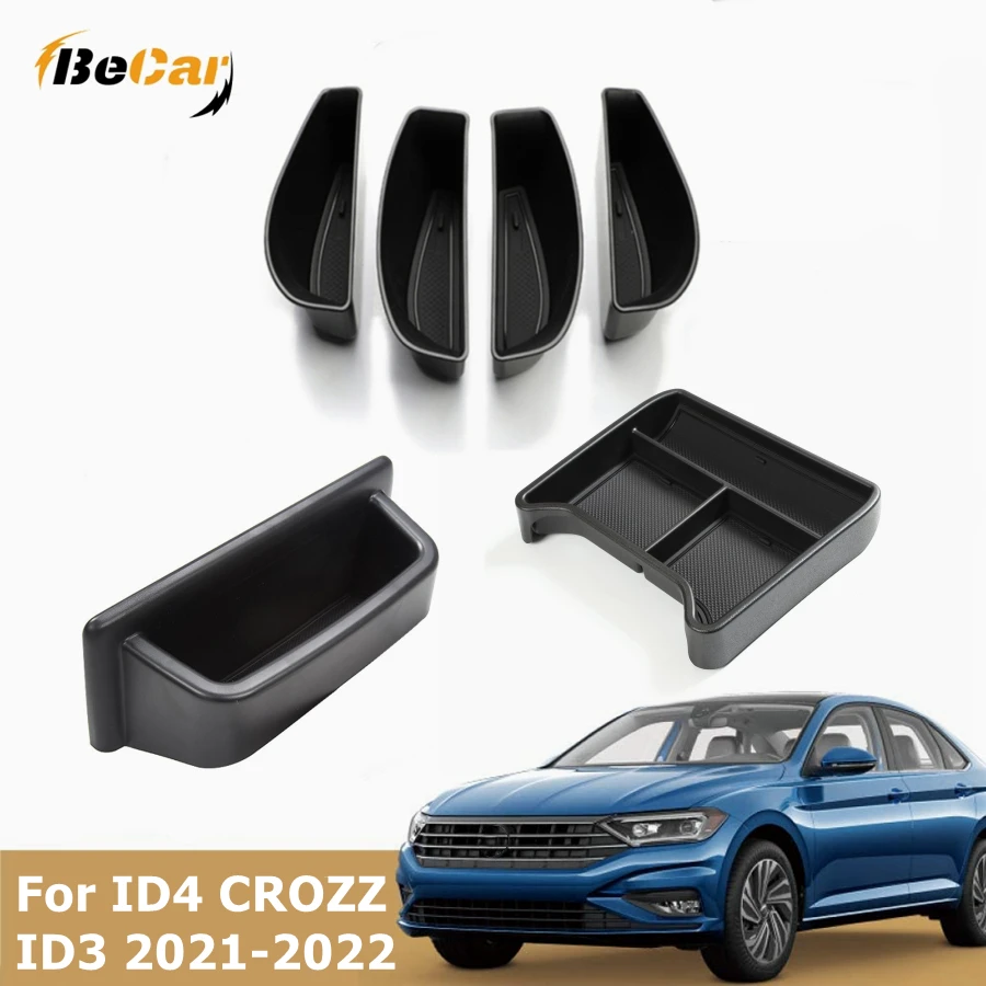 Storage Box for Volkswagen VW ID.4 ID.5 4 Pro Crozz GTX 2020 2021 2022  Debris Arrangement Center Armrest Storage Car Accessories - AliExpress