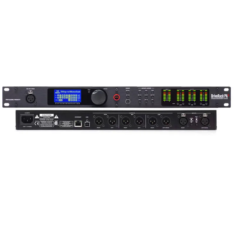 DriveRack PA2 2 Input 6 Output Digital Audio Processor Compatible Original Software DSP Stage Speaker Management System