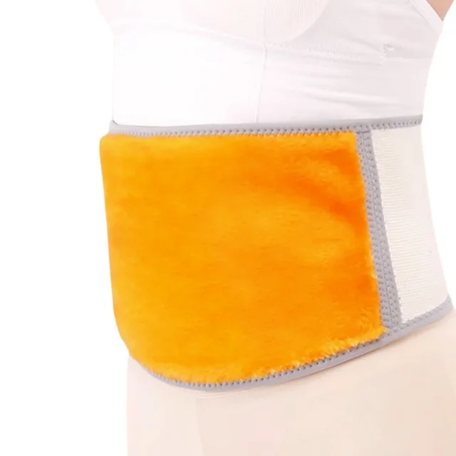 Men Women Winter Thicken Thermal Plush Waist Warmer Lumbar Support Belt Warm Abdominal Protector Stomach Body Wrap Band Brace 2