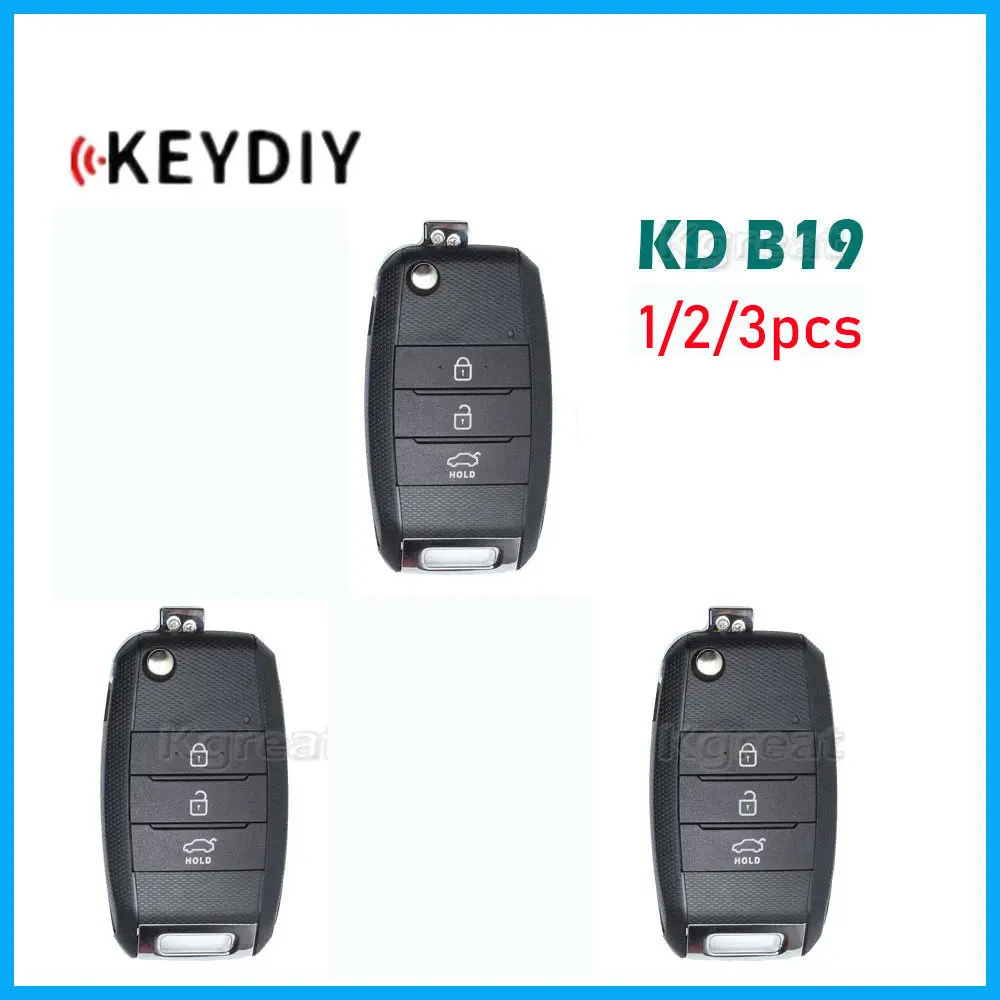 

1/2/3pcs Keydiy KD B19 Universal Remote Key for Chevrolet Buick Style Car Remote Key for KD900 KD-x2 KD Mini Key Programmer