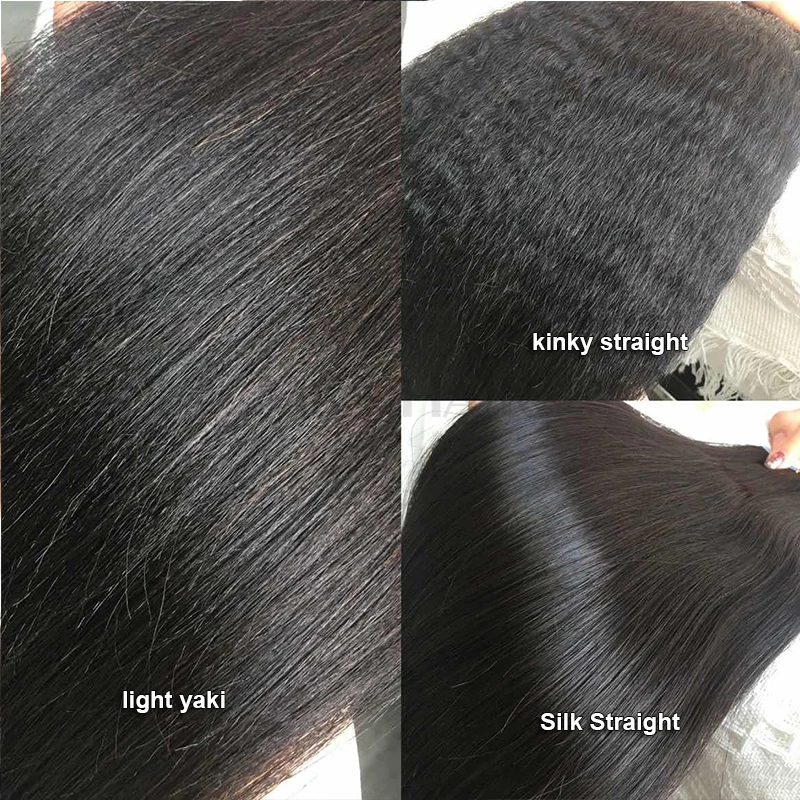 Light Yaki Invisible Tape in Hair Extensions Human Hair Kinky Straight Tape Ins Remy Weft Seamless Injected Tape on Hair 20pcs