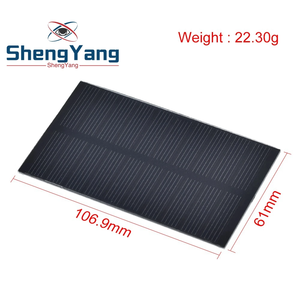 Compact 1W Solar Panel for DIY Electronics and Home Projects