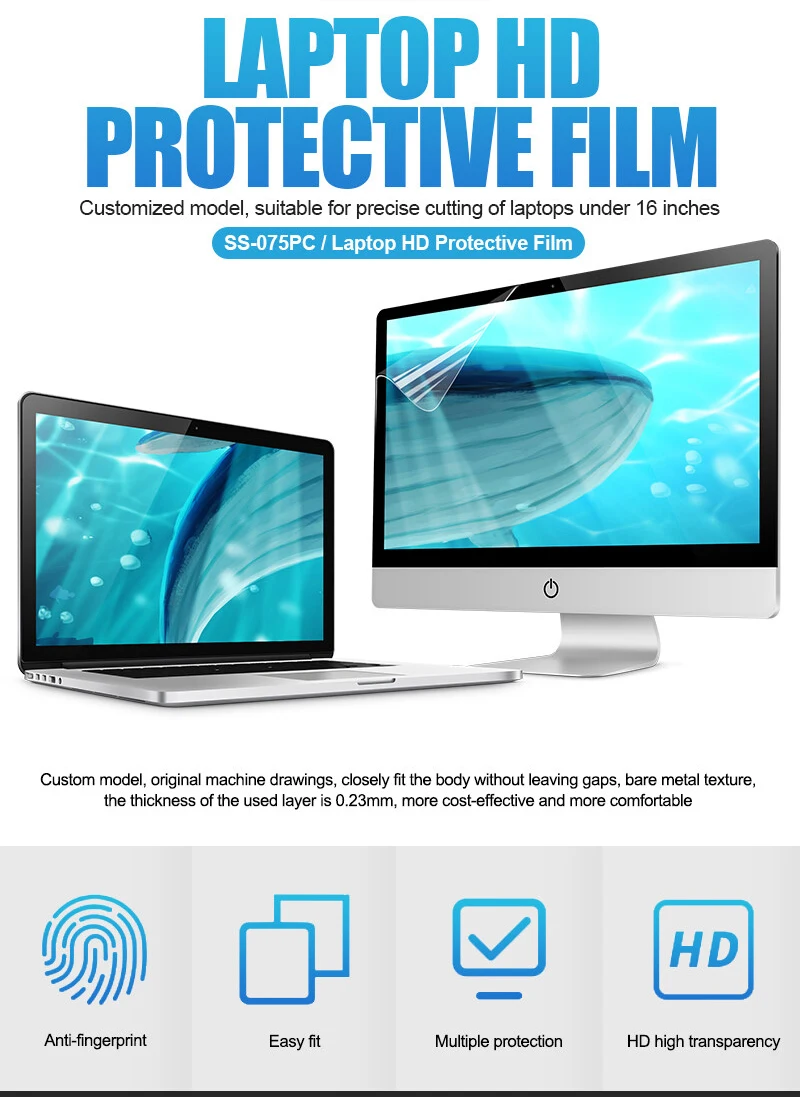 portátil hd filme de hidrogel flexível para