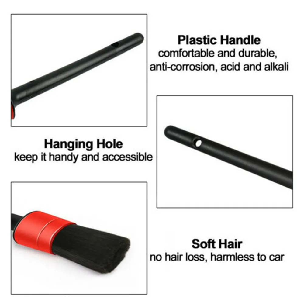

Air Vent Car Cleaning Brushes Auto Dash Panel Dust Removing Wash Wheel 13Pcs Gloves Kit Multi-function Rim Tool