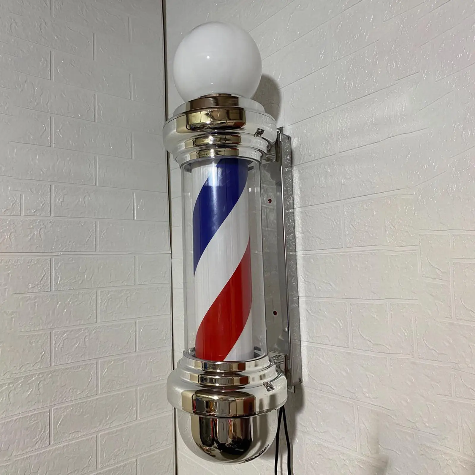 Barber Pole LED Light Rotating Hair Salon Sign Light Stripes Wall Mount Waterproof for Outdoor Party Hairdressing Indoor Barber Pole LED Light Rotating Hair Salon Sign Light Stripes Wall Mount Waterproof for Outdoor Party Hairdressing Indoor