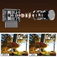 APEXEL Mobile Phone 100mm Macro Lens 10X + CPL Filter Kit with Universal Phone Clip for iphone 14/13/12/11 Smartphones - Image 4