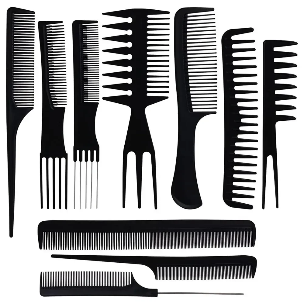 

10/20Pcs Professional Hair Styling Comb Set Barber Hairdressing Comb Hair Cutting Combs Hair Styling Tools Stylist Accessories