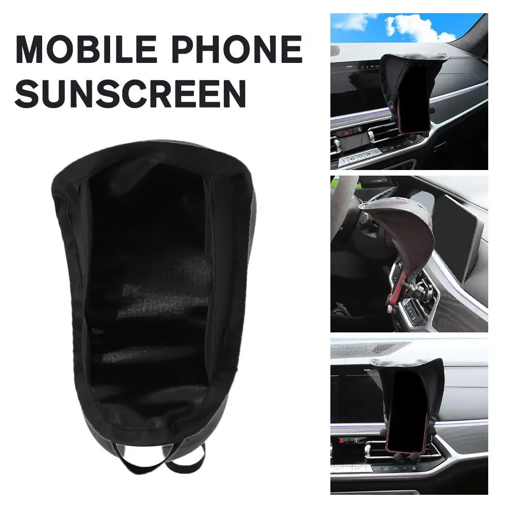 

Car Cell Phone Sunscreen Sunshield Phone Umbrella Sun Shade For Motorcycle Bike Car Anti-scald Car Accessories 1pcs U4G5