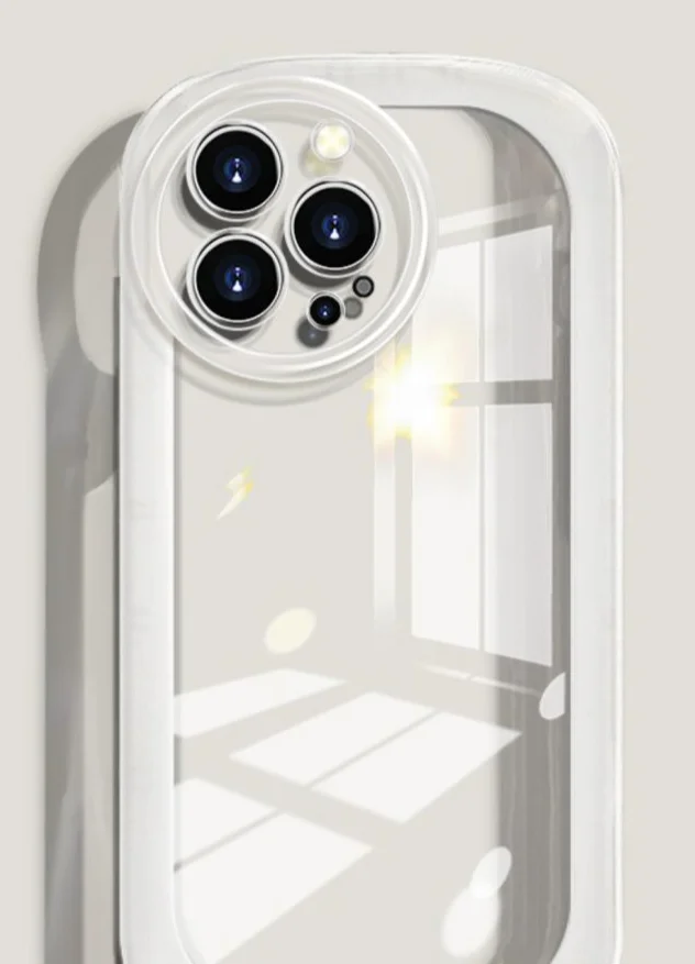 Materiale anti-caduta airbag trasparente adatto per custodia per telefono in silicone morbido da 15 pollici e 14 pollici_voghion.com