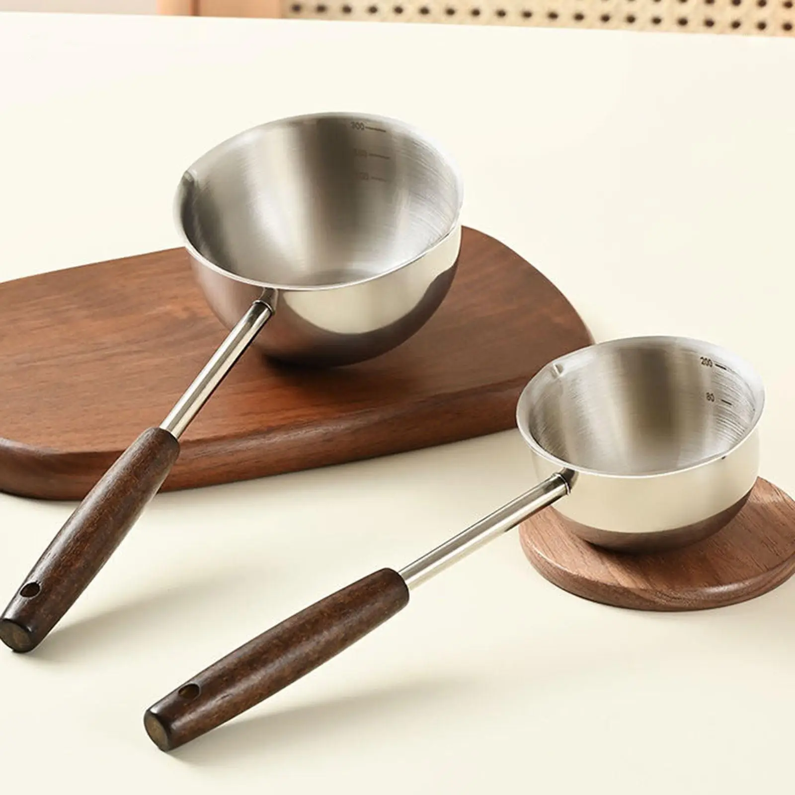 Melt Cooking Hot Oil Pan Keep Easy to Clean Mini Frying Pan Mini Pouring Pot for RV Travel 1