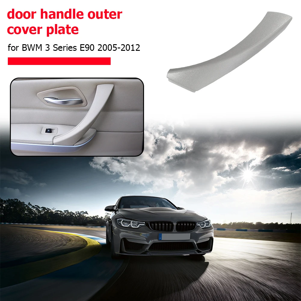 Interior Door Handles Easy Installation Inner Door Handle Panel Pull Trim Cover for BMW E90 E91 316318/320/325/328/330/335