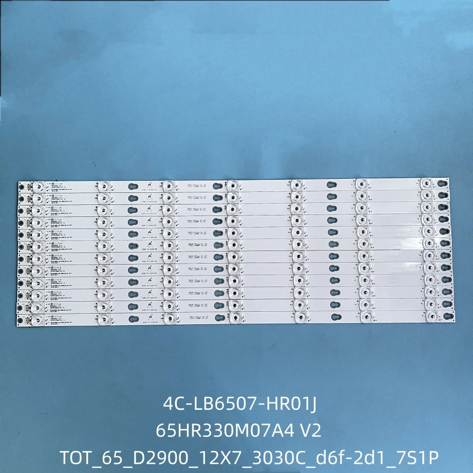 Светодиодная лента для подсветки, 7 ламп для THOMSON 65 TV 65UC6306 65UC6406 65A730U 4C-LB6507-YH04J YHF-4C-LB6507-YH01J 65HR330M07A4 V2