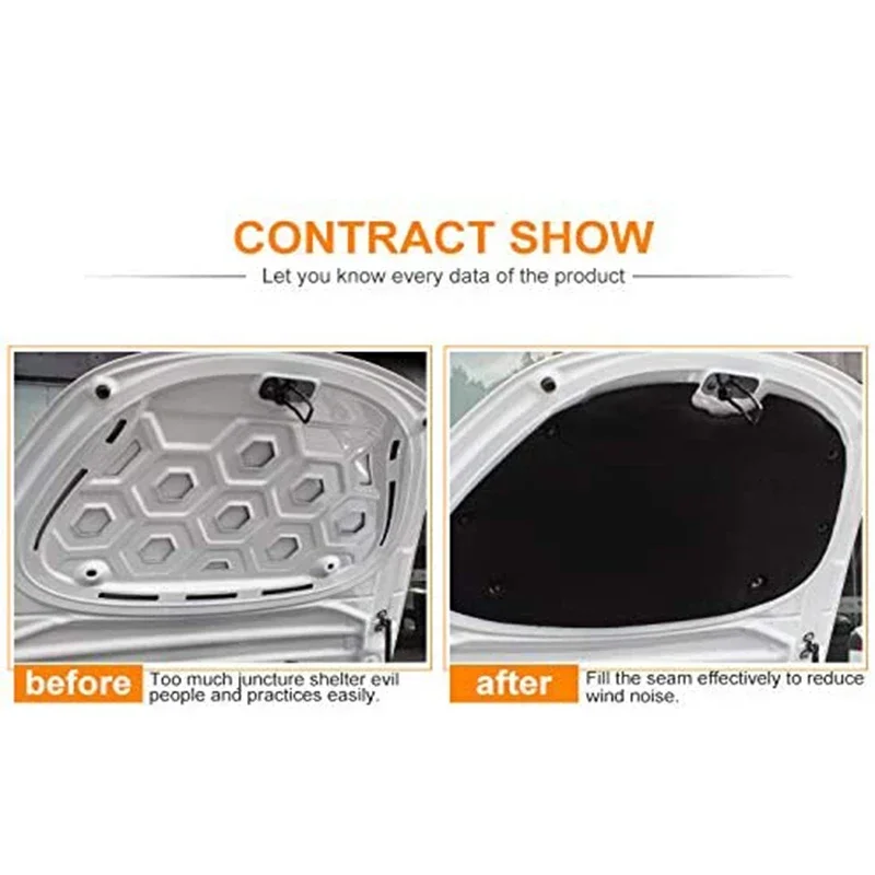 For Tesla Model 3 Front Hood Engine Soundproof Cotton Heat Insulation Pad Cover Mat Anti-Shock Plate Car Modification